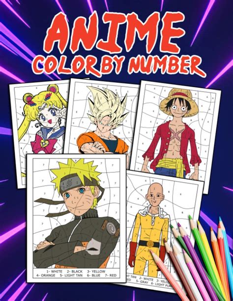 anime colouring|anime color by number online.